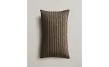 Zara Home наволочка декоративная из хлопка, серый, в полоску, 30x50 см — фото 7