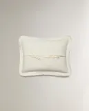 Zara Home наволочка декоративная из хлопка, молочный, 30x40 см · 6614/008 — фото 4