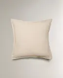 Zara Home наволочка декоративная из хлопка, горчичный, 45x45 см — фото 3