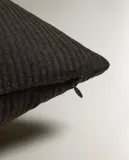 Zara Home наволочка декоративная из хлопка, коричневый, 60x60 см — фото 4