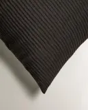 Zara Home наволочка декоративная из хлопка, коричневый, 60x60 см — фото 6