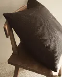 Zara Home наволочка декоративная из хлопка, коричневый, 60x60 см — фото 8