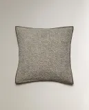 Zara Home наволочка декоративная из хлопка, серый, 45x45 см — фото 3