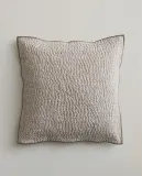 Zara Home наволочка декоративная из хлопка, серый, 45x45 см — фото 7