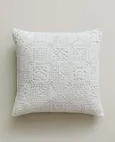 Zara Home наволочка декоративная из хлопка, белый — фото 1