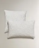 Zara Home наволочка декоративная из хлопка, белый — фото 5