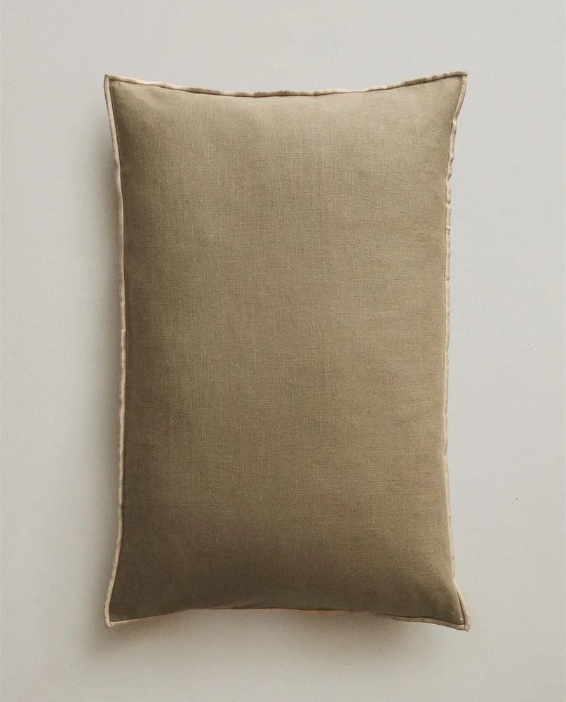 Zara Home наволочка декоративная из льна, розовый, 40x60 см · 5359/008