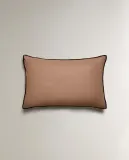 Zara Home наволочка декоративная из льна, розовый, 40x60 см · 5359/008 — фото 4