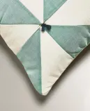 Zara Home наволочка декоративная из хлопка, зелёный, 45x45 см · 0615/007 — фото 2
