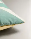 Zara Home наволочка декоративная из хлопка, зелёный, 45x45 см · 0615/007 — фото 7