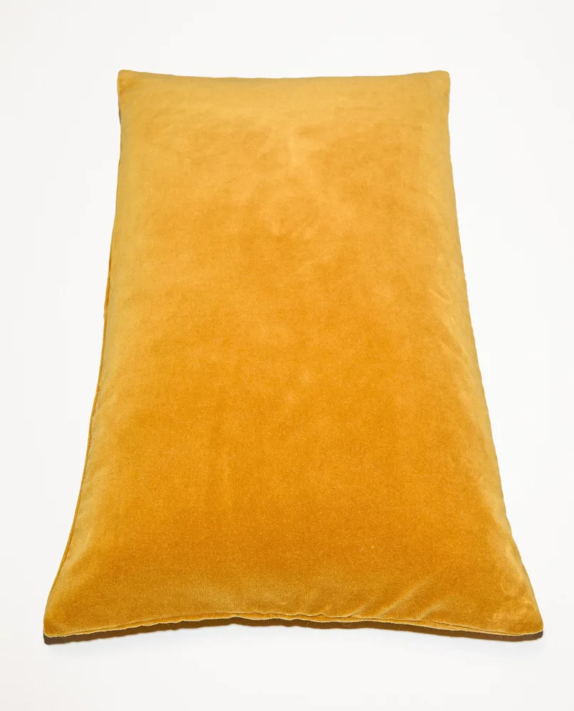 Zara Home наволочка декоративная из хлопка, горчичный, 30x50 см