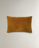 Zara Home наволочка декоративная из хлопка, горчичный, 30x50 см — фото 6