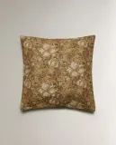 Zara Home наволочка декоративная из льна, горчичный, 45x45 см — фото 4