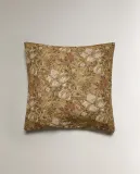 Zara Home наволочка декоративная из льна, горчичный, 45x45 см — фото 5