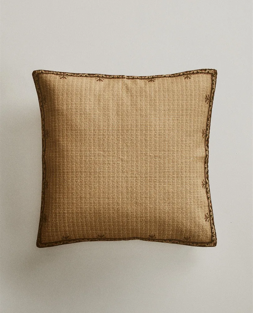 Zara Home наволочка декоративная из хлопка, светло-бежевый, 45x45 см · 1172/008