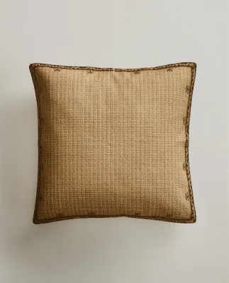 Zara Home наволочка декоративная из хлопка, светло-бежевый, 45x45 см · 1172/008