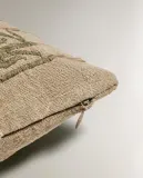 Zara Home наволочка декоративная из льна, светло-бежевый, 30x50 см — фото 3