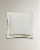 Zara Home наволочка декоративная из хлопка, молочный, 50x50 см — фото 4