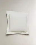 Zara Home наволочка декоративная из хлопка, молочный, 50x50 см — фото 5