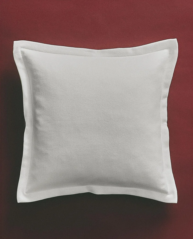 Zara Home наволочка декоративная из хлопка, экрю, 50x50 см
