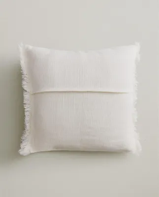 Zara Home наволочка декоративная из льна, экрю · 6350/008