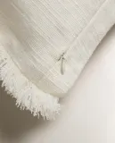 Zara Home наволочка декоративная из льна, экрю · 6350/008 — фото 5