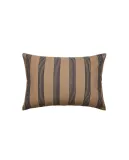 Zara Home наволочка декоративная из хлопка, светло-бежевый, в полоску, 50x75 см — фото 3