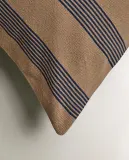 Zara Home наволочка декоративная из хлопка, светло-бежевый, в полоску, 50x75 см — фото 4