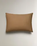 Zara Home наволочка декоративная из хлопка, светло-бежевый, в полоску, 50x75 см — фото 6