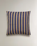 Zara Home наволочка декоративная из полиэстера, синий, в полоску, 45x45 см — фото 6