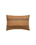 Zara Home наволочка декоративная из льна, песочный, в полоску, 40x60 см — фото 3