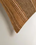 Zara Home наволочка декоративная из льна, песочный, в полоску, 40x60 см — фото 7
