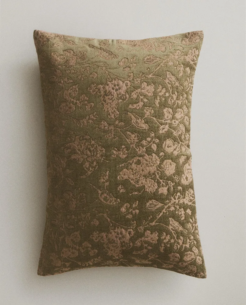 Zara Home наволочка декоративная из вискозы, зелёный, 40x60 см