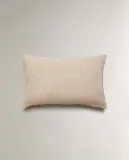 Zara Home наволочка декоративная из вискозы, зелёный, 40x60 см — фото 5