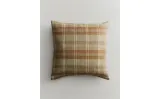 Zara Home наволочка декоративная из льна, зелёный, в клетку, 45x45 см — фото 8