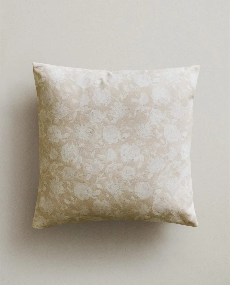 Zara Home наволочка декоративная из хлопка, бежевый, 45x45 см