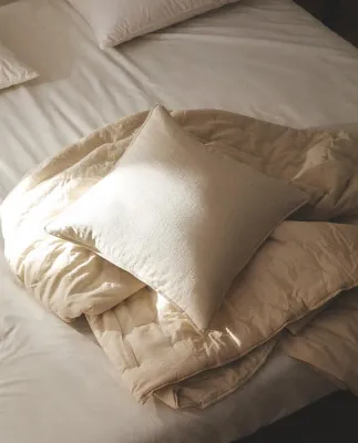 Zara Home наволочка декоративная из льна, горчичный, 50x50 см
