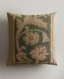 Zara Home наволочка декоративная из льна, зелёный, 50x50 см — фото 1