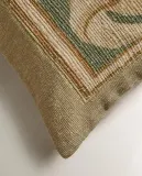 Zara Home наволочка декоративная из льна, зелёный, 50x50 см — фото 7