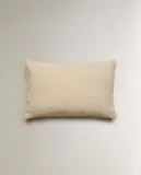 Zara Home наволочка декоративная из хлопка, экрю, 40x60 см · 6362/008 — фото 5
