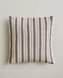 Zara Home наволочка декоративная из хлопка, красный, в полоску — фото 1