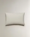 Zara Home наволочка декоративная из хлопка, красный, в полоску — фото 3