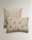 Zara Home наволочка декоративная из льна, светло-бежевый · 6147/008 — фото 8