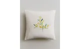 Zara Home наволочка декоративная из хлопка, молочный, 45x45 см — фото 1