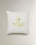 Zara Home наволочка декоративная из хлопка, молочный, 45x45 см — фото 7