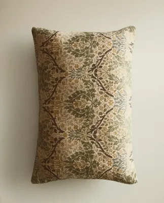 Zara Home наволочка декоративная из хлопка, зелёный, 30x50 см