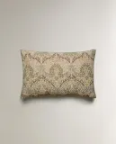 Zara Home наволочка декоративная из хлопка, зелёный, 30x50 см — фото 5