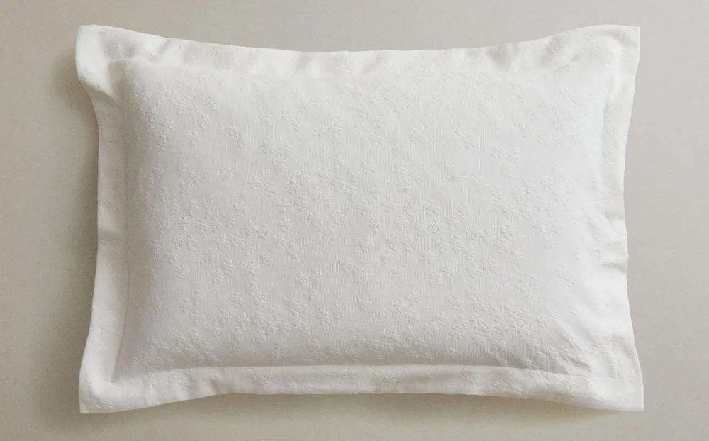 Zara Home наволочка декоративная из хлопка, зелёный, 50x75 см