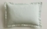 Zara Home наволочка декоративная из хлопка, зелёный, 50x75 см — фото 2