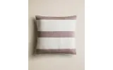 Zara Home наволочка декоративная из хлопка, терракотовый, в полоску, 40x40 см — фото 2
